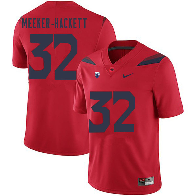 Men #32 Jacob Meeker-Hackett Arizona Wildcats College Football Jerseys Sale-Red